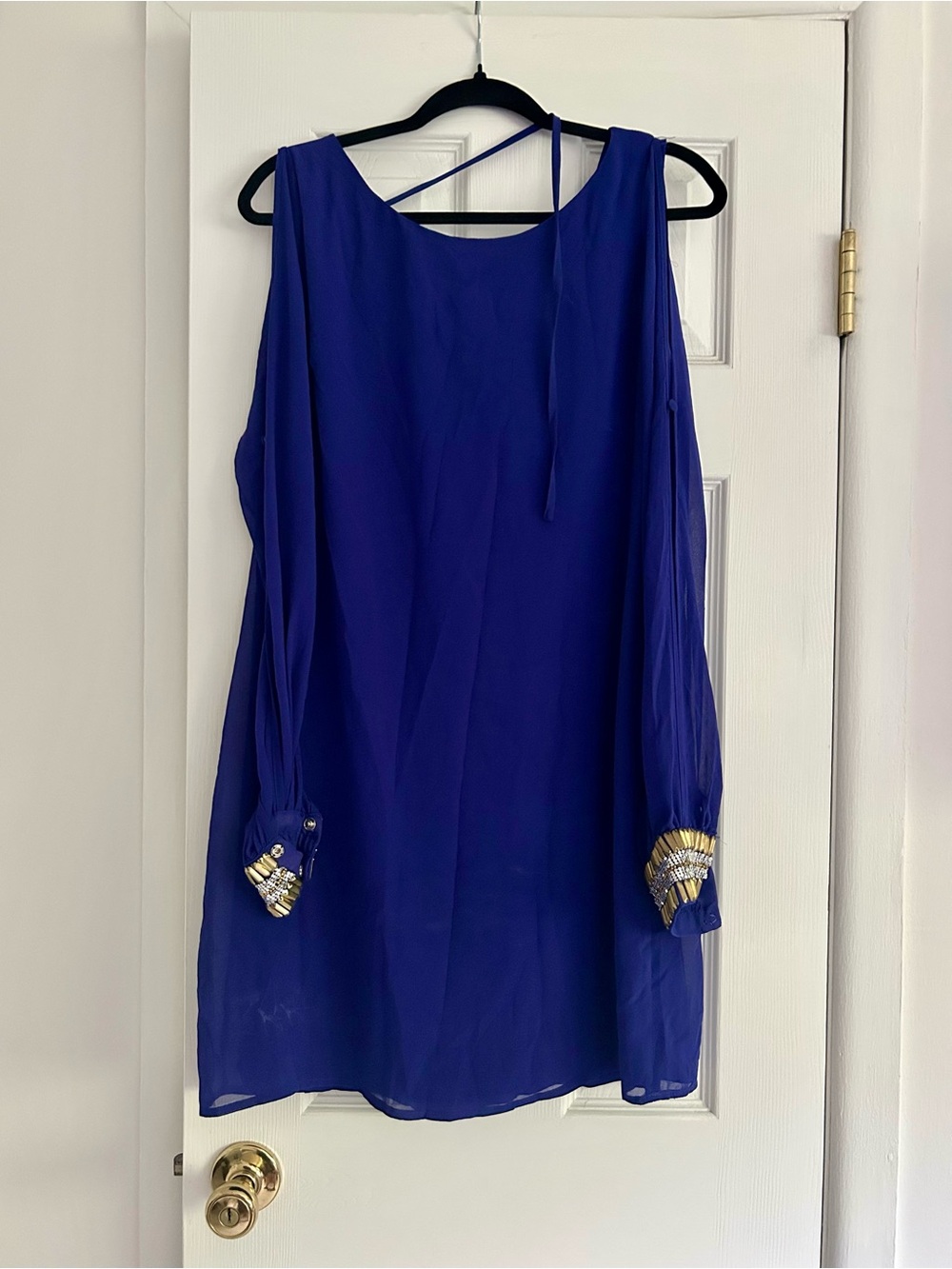 Francesca’s Dark Blue Swing Dress Size Large